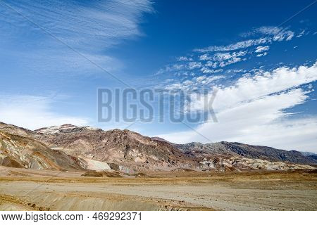 Famous Artist's Palette In Death Valley National Park, California, Usa