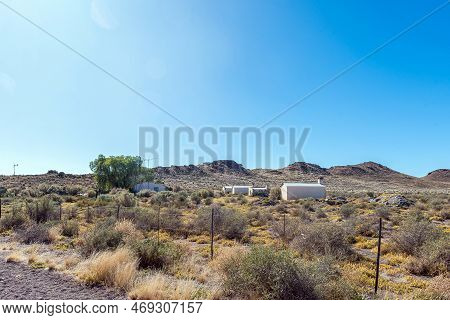 Loxton, South Africa - Sep 3, 2022: Farmworker Houses Near Juriesfontein On The Road R356 Between Lo