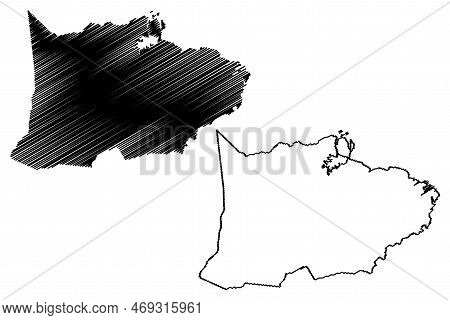 Paulo Afonso Municipality (bahia State, Municipalities Of Brazil, Federative Republic Of Brazil) Map