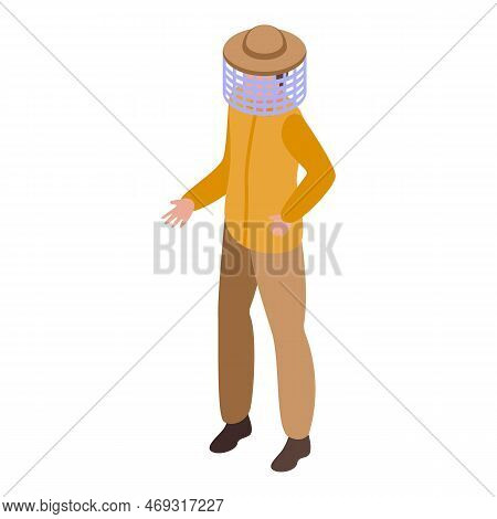 Anti Insect Man Icon Isometric Vector. Fly Tsetse. Nature House