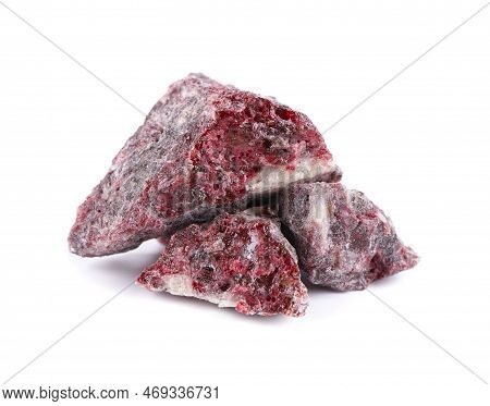 Benzoin Siam Resinoid Isolated On White Background. Mix Of Benzoin And Dammar Resin. Tropical Resins