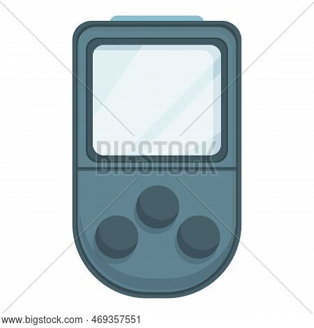 Gas Detector Device Icon Cartoon Vector. Monitor Instrument. Portable Equipment