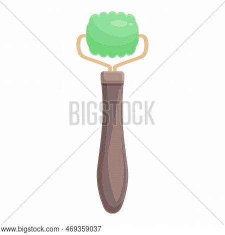Quartz Facial Roller Icon Cartoon Vector. Face Skin. Fashion Beauty