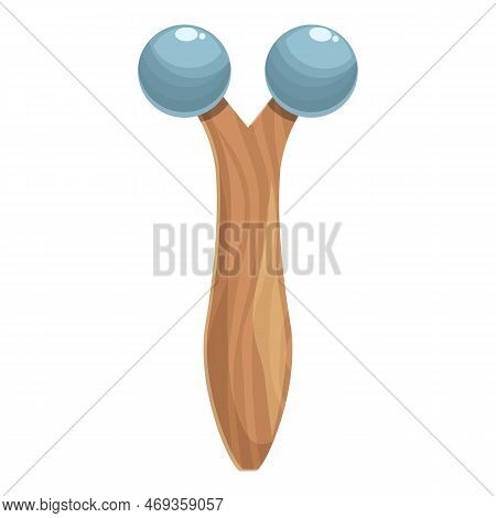 Massage Roller Icon Cartoon Vector. Facial Skin. Woman Fashion