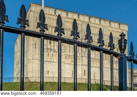 Norwich, England, United Kingdom - December 29, 2013: View Of Norwick Castle, Norfolk, England, Unit