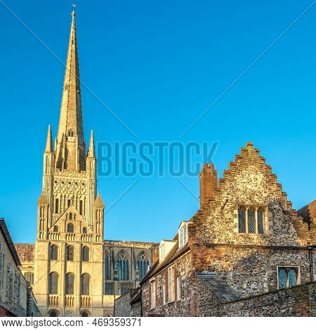 View Of The Norwich Cathedral, Uk