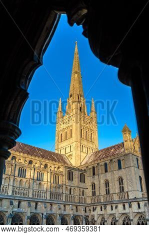 View Of The Norwich Cathedral, Uk
