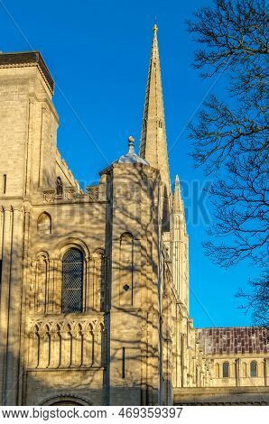 View Of The Norwich Cathedral, Uk