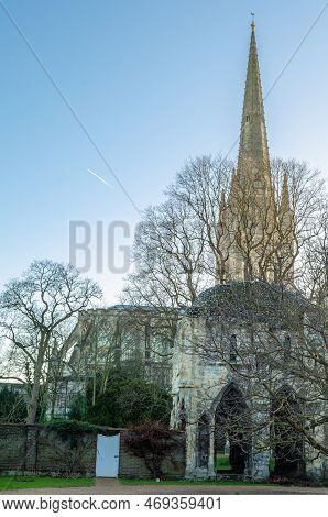 View Of The Norwich Cathedral, Uk