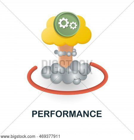 Performance Icon. 3d Illustration From Performance Collection. Creative Performance 3d Icon For Web 