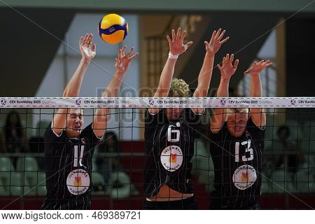 Istanbul, Turkiye - August 10, 2022: Mikkel Hoff And Oskar Riis Pontoppidan In Action During Turkiye