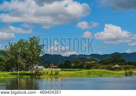 Prachuap Khiri Khan.thailand. 29.07.2022.landscape View From Huay Mongkol Temple Dam At Hua Hin Dist