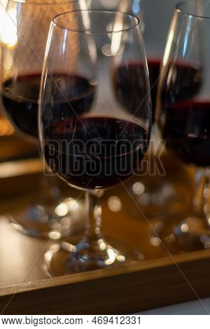Tasting Of Rioja Wines, Visit Of Winery Cellars With French Or American Oak Barrels With Agening Red