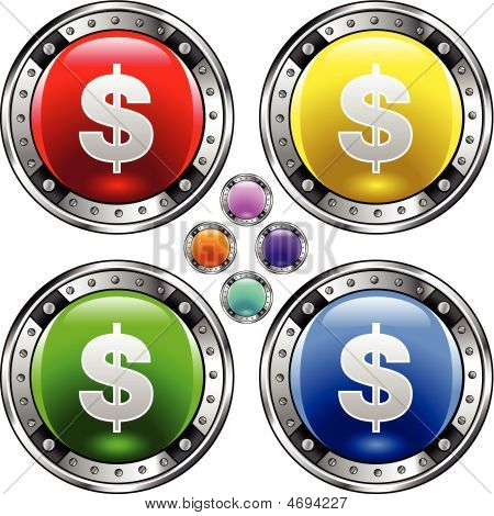 Bigbutton dolar peníze