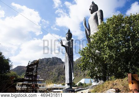 Buddha Statue For Thai People And Foreign Travelers Travel Visit Respect Praying Blessing With Holy
