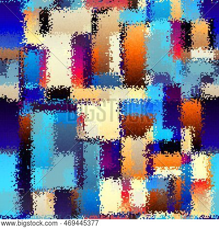 Pattern Of A Random Small Dots. Noise Background. Seamless Image
