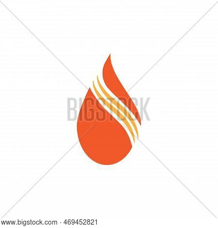 Fire Flame Logo Icon Vector Design Template