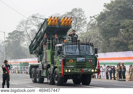 Pinaka Multi Barrel Rocket Launcher Operators Preparing For Taking Part In The Upcoming Indian Repub