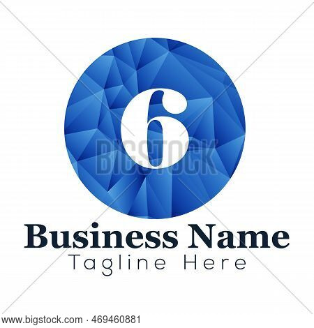 Abstract 6 Letter Modern Initial Logo Design Template