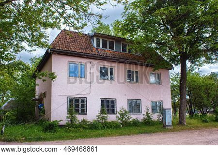 Old Historical German Buildings In The Village Of Krasnolesye (former Gross-rominten) In The Kalinin