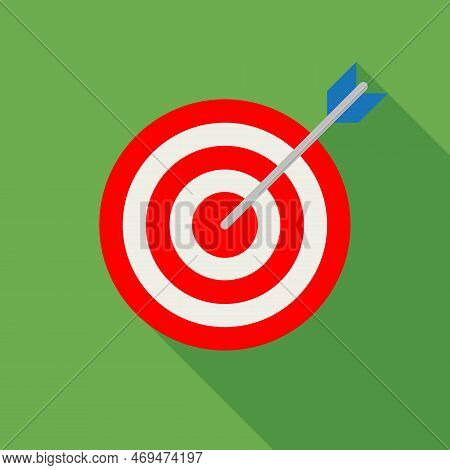 Flat Icon Darts Element. Flat Icon Arrow Isolated On Clear Background. Vector Illustration