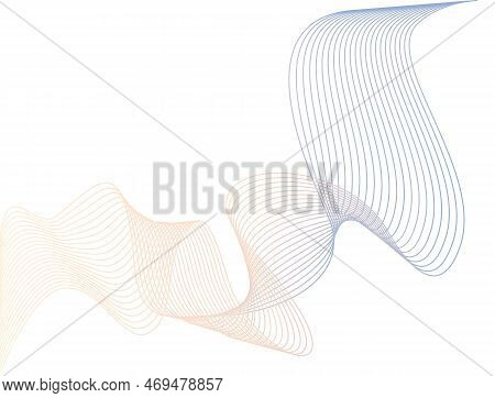 Abstract Line Wave - Curvy Lines Background  - Abstract Wavy Background
