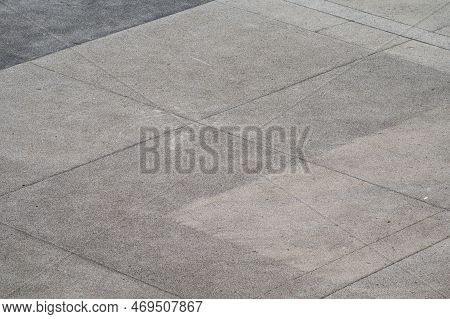 High Angle View Over Grey Contrete Tiles, Ales, Occitanie, France