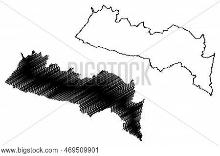 Teolandia Municipality (bahia State, Municipalities Of Brazil, Federative Republic Of Brazil) Map Ve