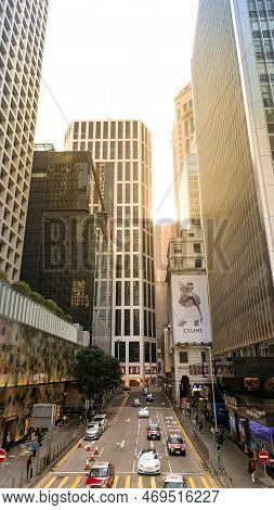 A Cityscape Of Pedder Street Central, Hk 22 Jan 2023
