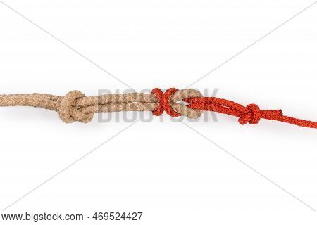 Rope Simple Simon Under Bend Intended To Joining Two Ropes Of Different Diameter Or Slippery Synthet