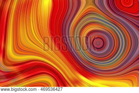 Dynamic Color Series. Futuristic Abstract Colorful Background. Artistic Abstraction With Colorful Wa