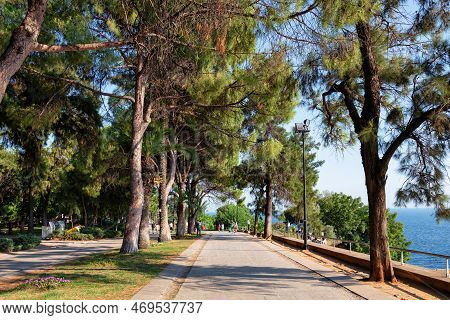 Antalya, Turkey - July 08, 2018: View Of The Karaalioglu Park In Antalya. Karaalioglu Is A Large Par