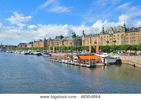 Stockholm. Smukke Quay i Ostermalm