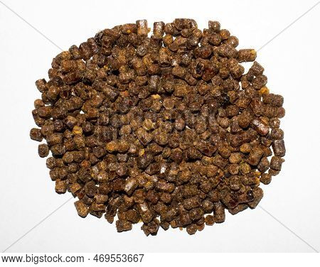 Perga.bee Bread.bee Pollen Is Compacted.pollen Collected By Bee.background Of Perga
