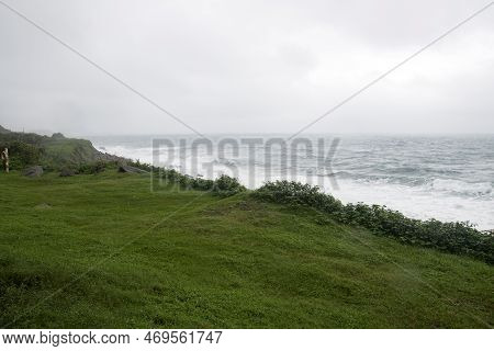 Taipei, Taiwan-4 Dec, 2022: Nanya Lookout At Northern Taipei. It Is Noted For Its Fantastic Rock For