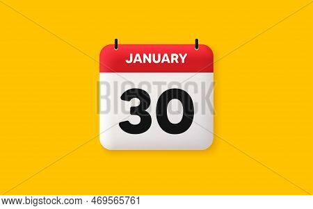 Calendar Date 3d Icon. 30th Day Of The Month Icon. Event Schedule Date. Meeting Appointment Time. Ag