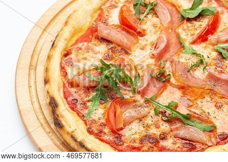 Traditional Italian Pizza. Pizzeria Menu. Concept Poster For Restaurants Or Pizze.
