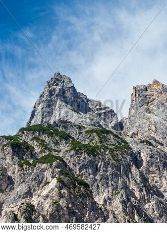 Landscape With Mountains In The Berchtesgaden Alps, Germany.
