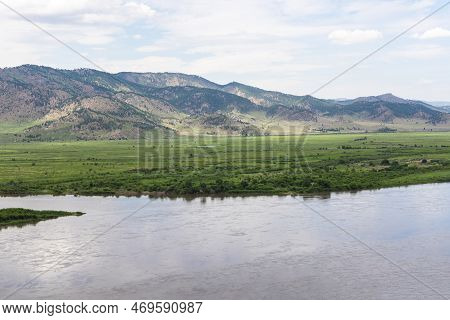 Selenga River Valley From Sleeping Lion Mountain