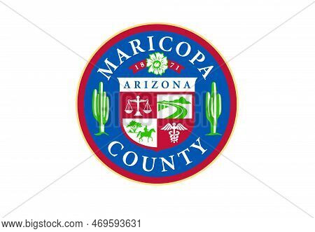 Coat Of Arms Of American City Maricopa. Coat Of Arms Of U.s. State Of Arizona. Arizona City Coat Of 