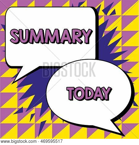 Inspiration Showing Sign Summary. Conceptual Photo Brief Statement Abstract Synopsis Concise Abbrevi