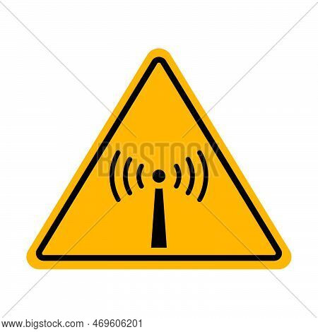 Beware Non Ionizing Radiation Icon Vector For Graphic Design, Logo, Website, Social Media, Mobile Ap