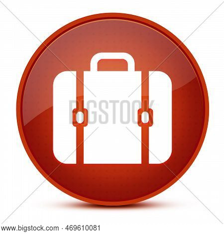 Bag Aesthetic Glossy Brown Round Button Abstract Illustration