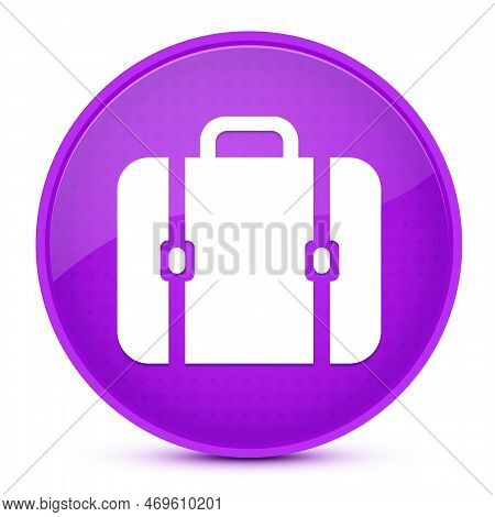 Bag Aesthetic Glossy Purple Round Button Abstract Illustration