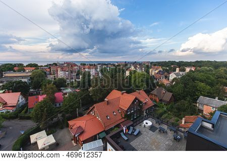 Aerial View Of A Zelenogradsk, Former Cranz, Coastal Resort, Zelenogradsky District, Kaliningrad Obl