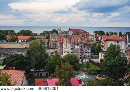 Aerial View Of A Zelenogradsk, Former Cranz, Coastal Resort, Zelenogradsky District, Kaliningrad Obl