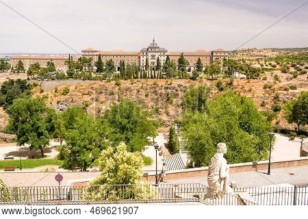 Toledo, Spain - June 21, 2022: Palace Of The Infanteria Academy Of Toledo, Spain