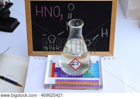 Nitric  Acid And Periodic Table Of Elements, Learning In The Laboratory