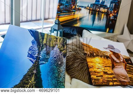 Modern Lliving Room Interior With Cliffs Of Moher Canvas On The Wall - It Is My Photo Available In S