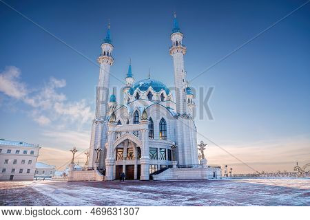 Kul Sharif Mosque Landmark Of Kazan, Russia.